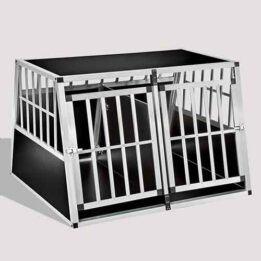 Aluminum Dog cage Large Double Door Dog cage 75a 104 06-0777 gmtpet.net