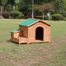 Novelty Custom Made Big Dog Wooden House Outdoor Cage gmtpet.net