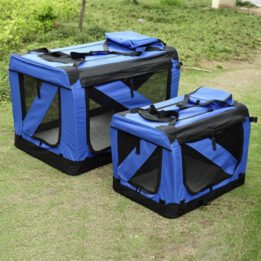 Blue Large Dog Travel Bag Waterproof Oxford Cloth Pet Carrier Bag gmtpet.net