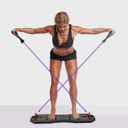 Fitness Equipment Multifunction Chest Muscle Training Bracket Foldable Push Up Board Set With Pull Rope gmtpet.net