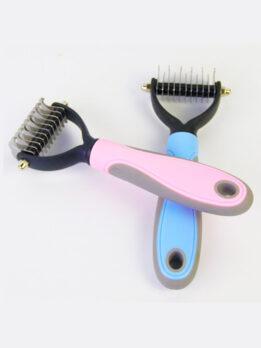 Wholesale OEM & ODM Pet Comb Stainless Steel Double-sided open knot dog comb 124-235001 gmtpet.net