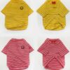 Wholesale Summer Cotton Comfortable Stripe Dog T Shirts 06-1129